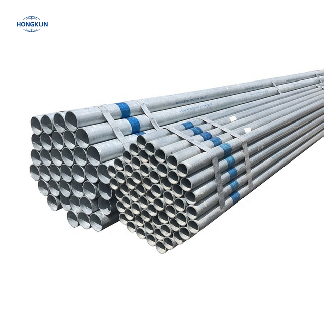 Tubo galvanizado en caliente BS1139, tubo de acero pregalvanizado, precio de tubo de acero para andamios sin costura